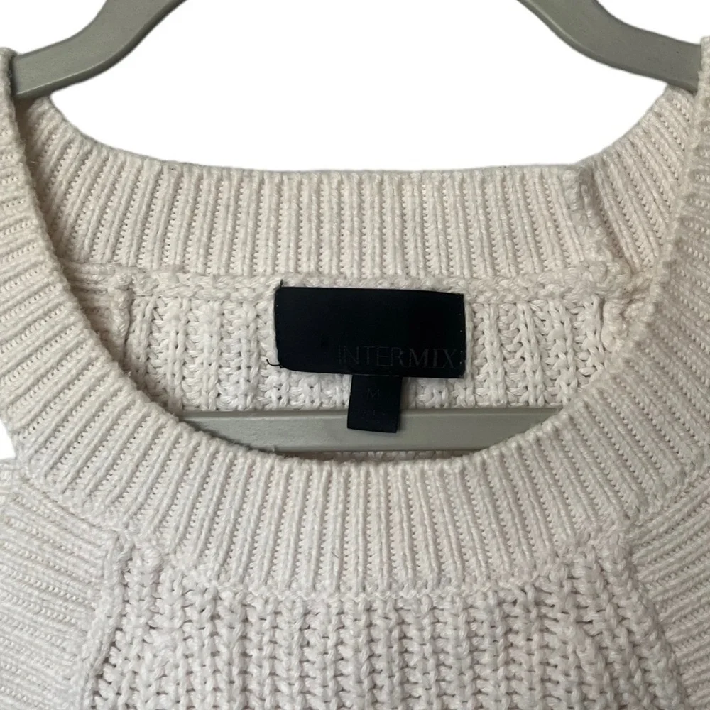 INTERMIX Knit Halter High Neck Sweater Tank Top